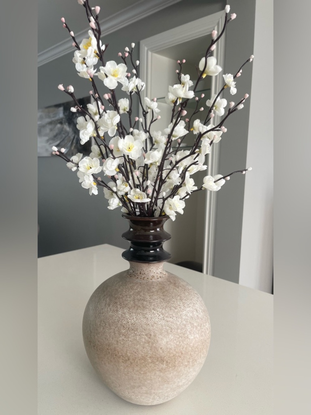 Carstens Tonnieshof Beige Ceramic Vase Fat Lava W Germany